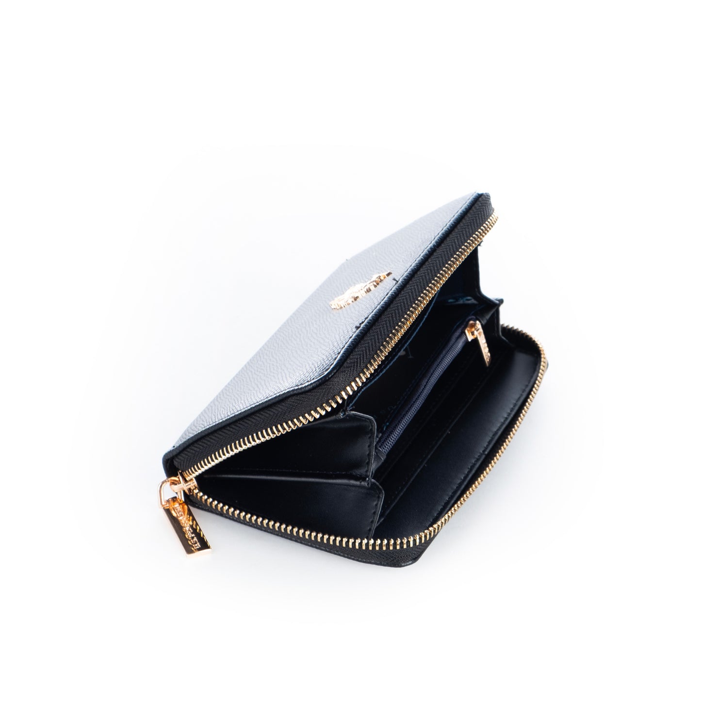 Porta Moedas Mulher US Polo Preto com Detalhe Dourado