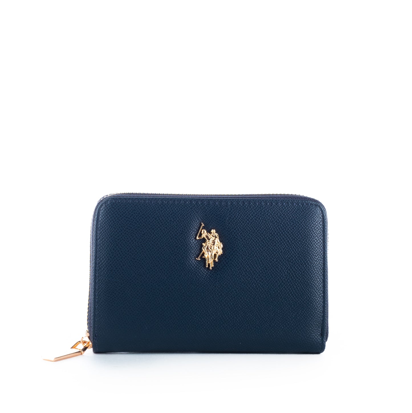 Porta Moedas Mulher US Polo Azul com Detalhe Metálico