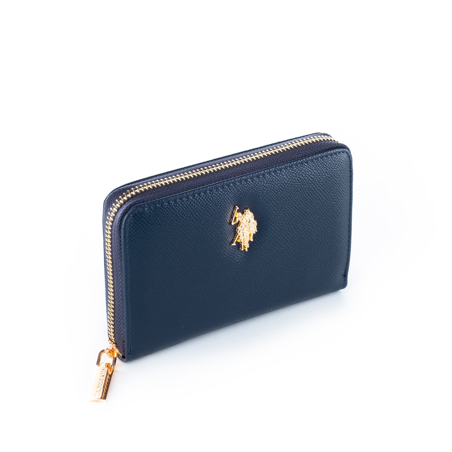 Porta Moedas Mulher US Polo Azul com Detalhe Metálico