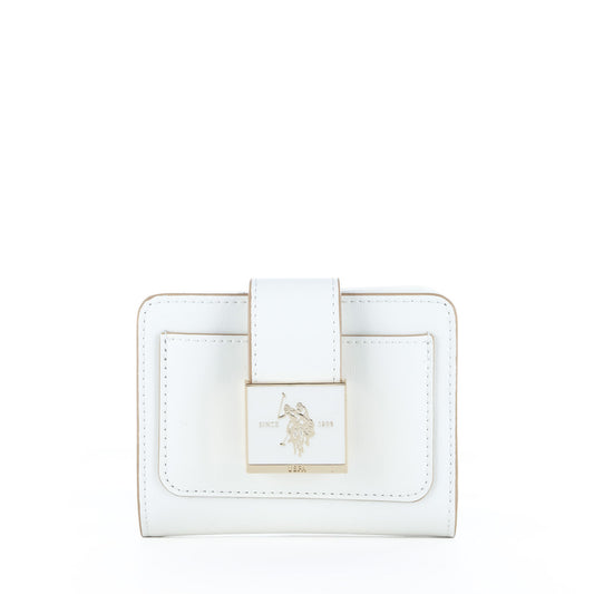 Porta-Moedas U.S. Polo Assn. Branco com Aba