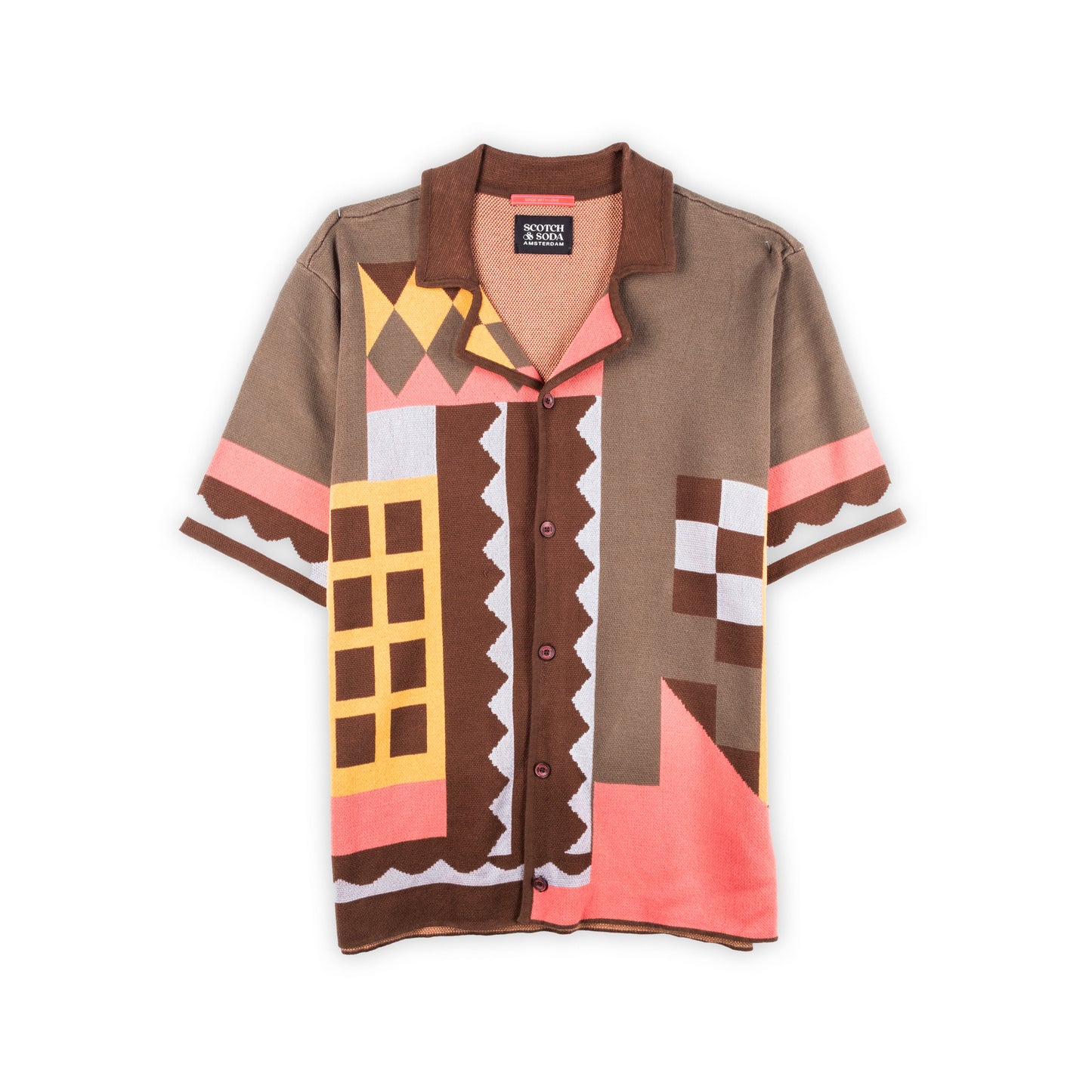 Camisa Homem Scotch & Soda Geométrica Multicolor