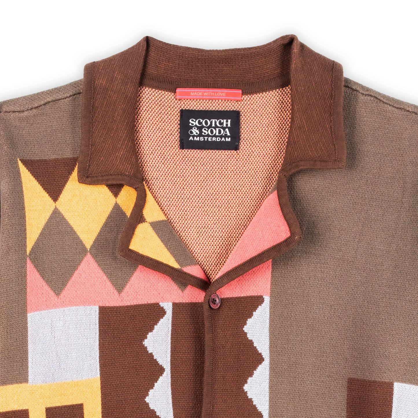 Camisa Homem Scotch & Soda Geométrica Multicolor