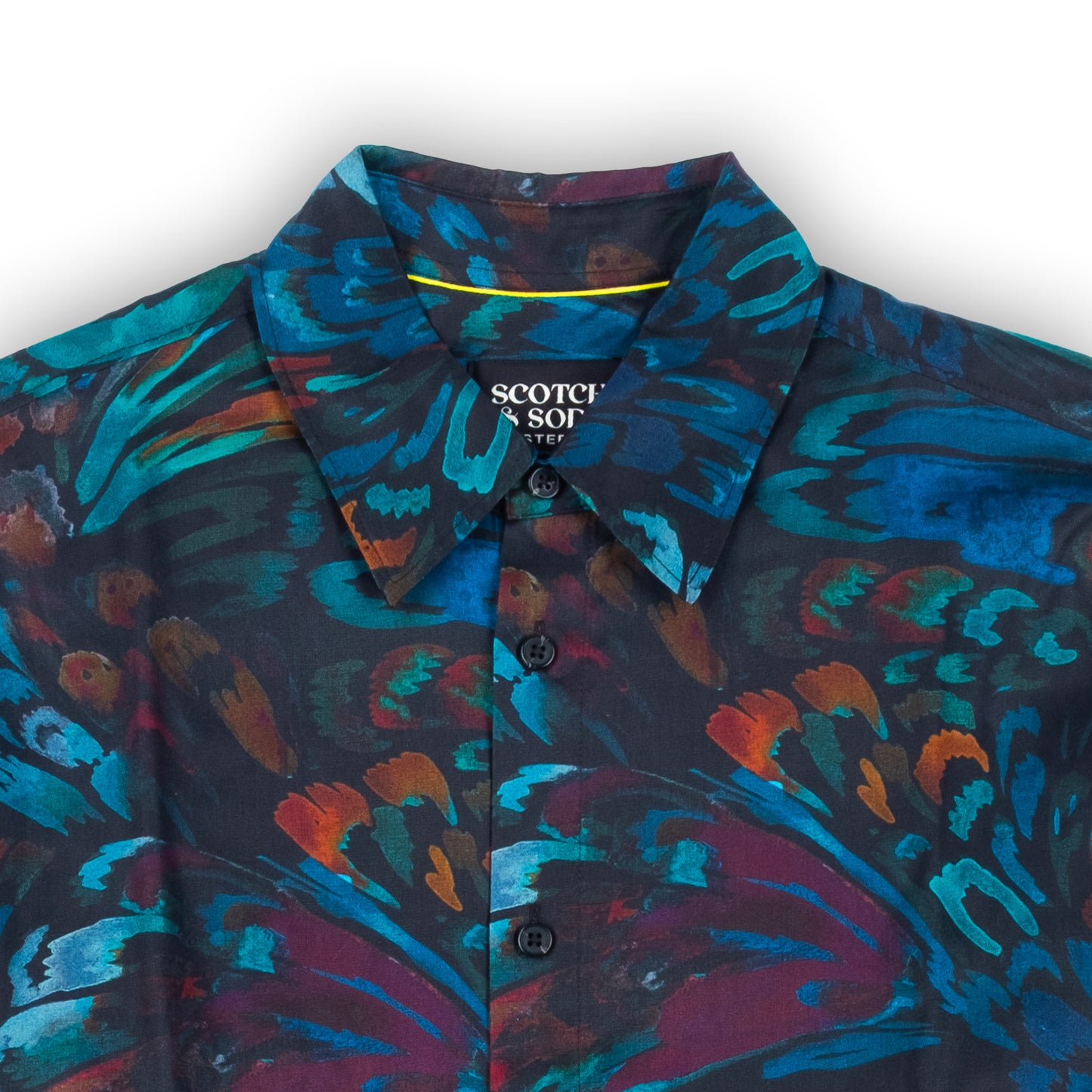 Camisa Homem Scotch & Soda Multicolor com Padrão Tropical
