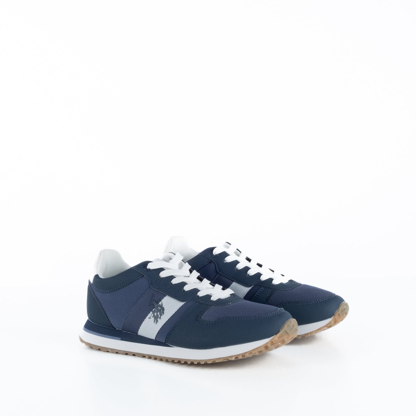 Ténis Homem US Polo Azul com Detalhes em Branco e Cinza