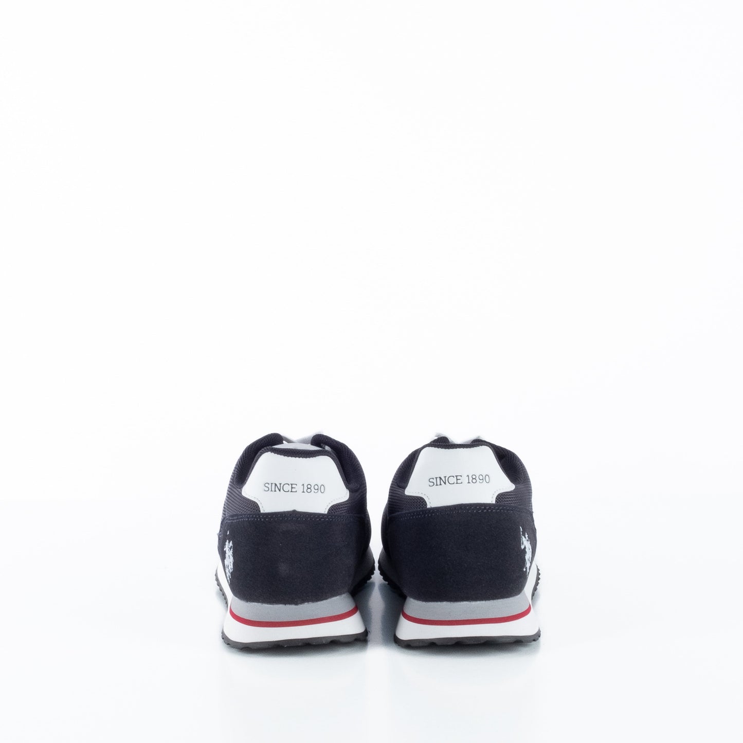 Ténis Homem US Polo Preto com Detalhes Vermelhos e Brancos