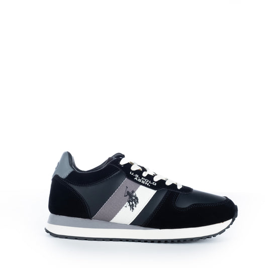 Ténis Homem Us Polo Preto/Cinza com Detalhe de Logo