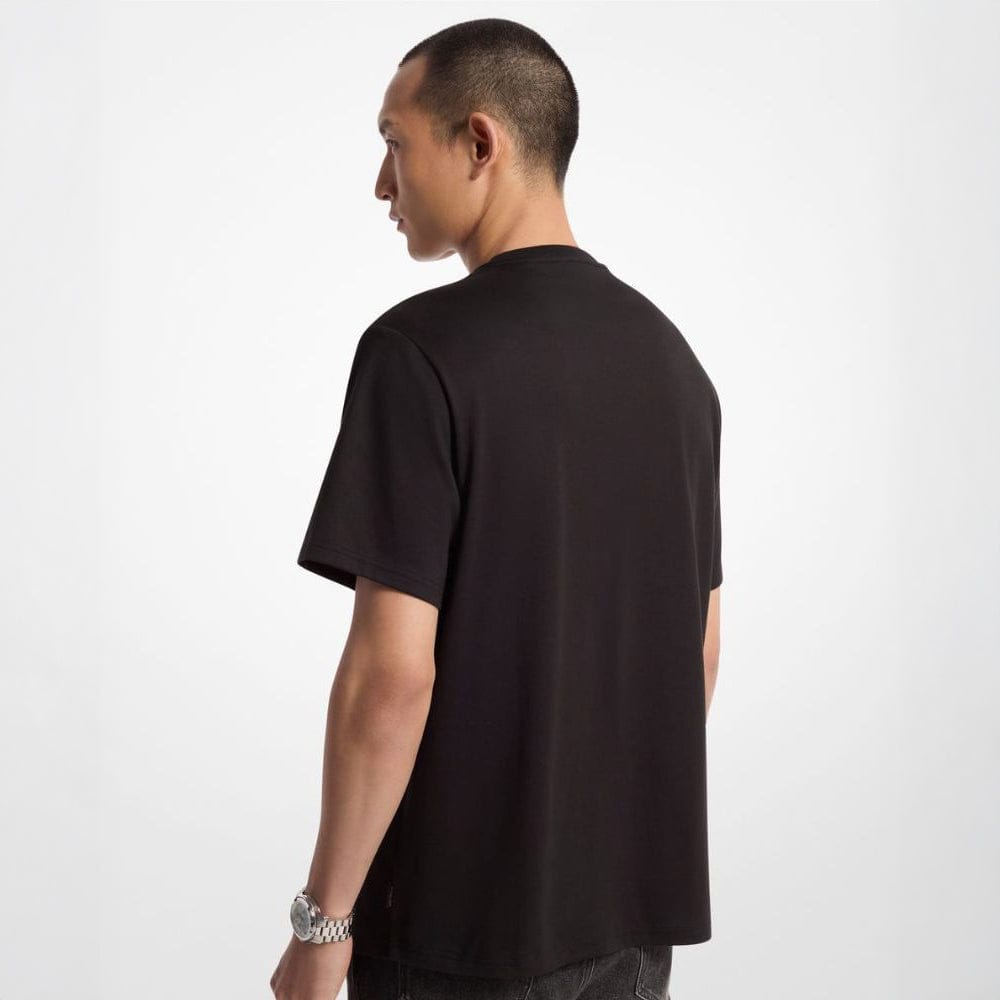 T-Shirt Homem Michael Kors Preta com Logo Discreto