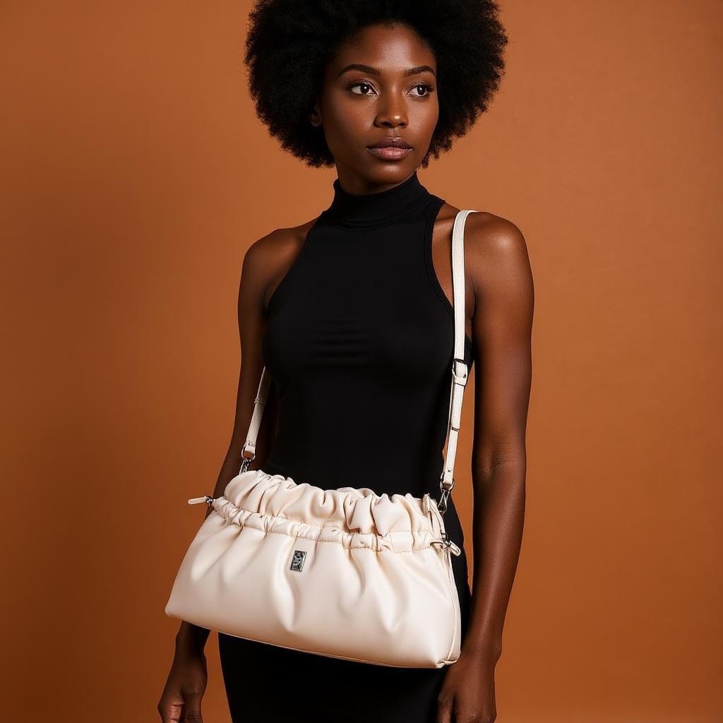 Bolsa Saco Feminina Replay Branca Elegante e Versátil