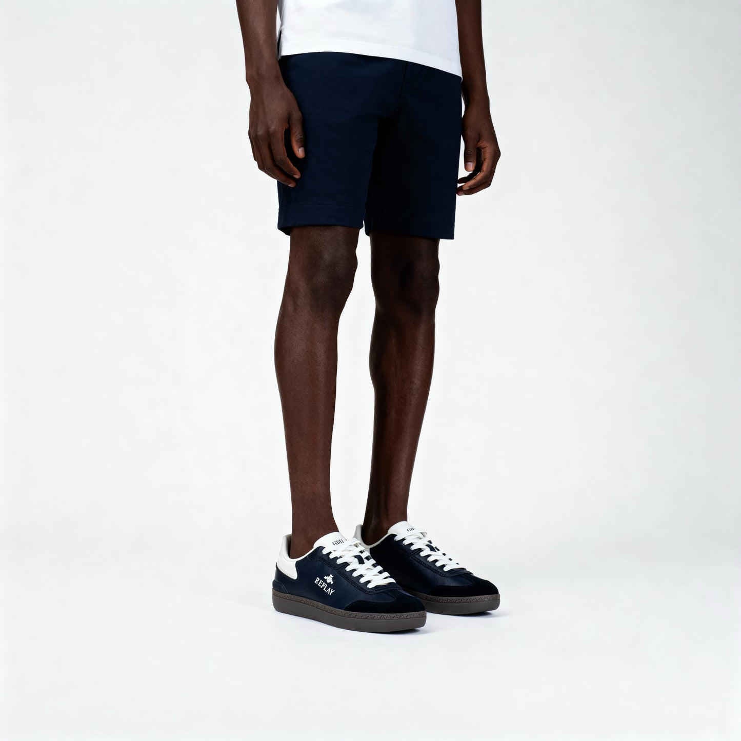 Ténis Homem Replay Pretos com Logo Branco